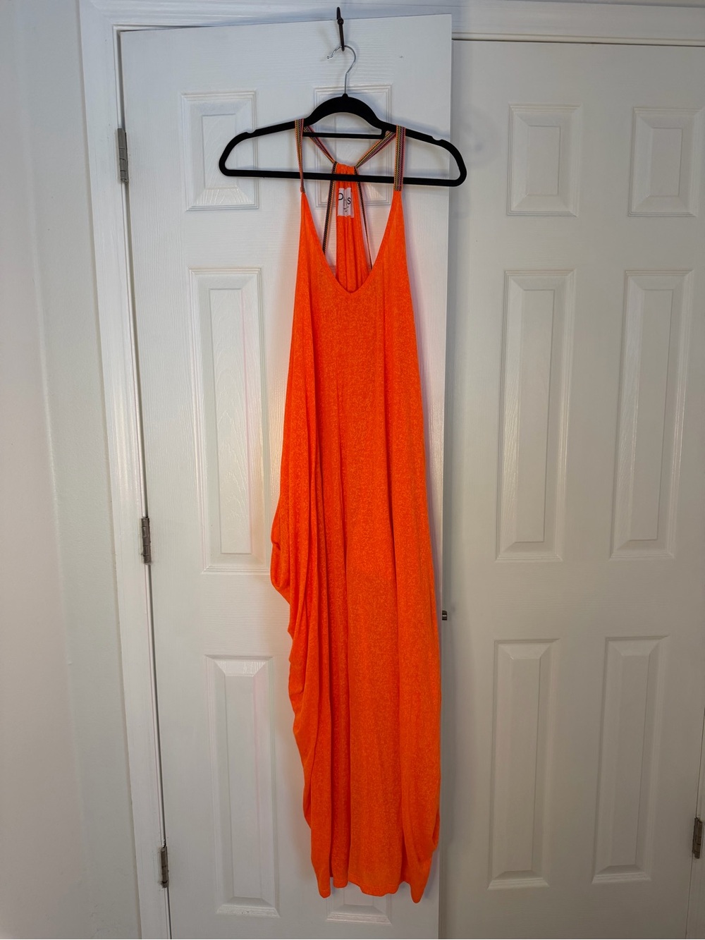 Pitusa Grecian Vibrant Orange Halter Dress - REVOLVE